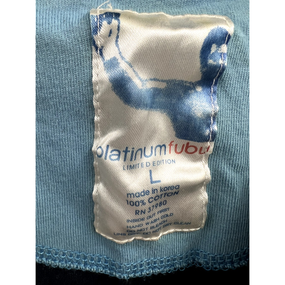 Muhammad Ali FUBU Platinum T-Shirt Large Blue Embroidered Graphic Rare VTG - Picture 5 of 10